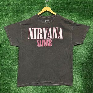 Nirvana Sliver Album Grunge Band T-Shirt Size Large